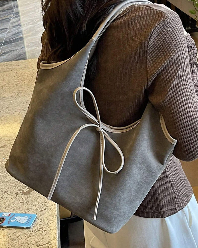 Florence Suede Bow Bag - SOERA Store