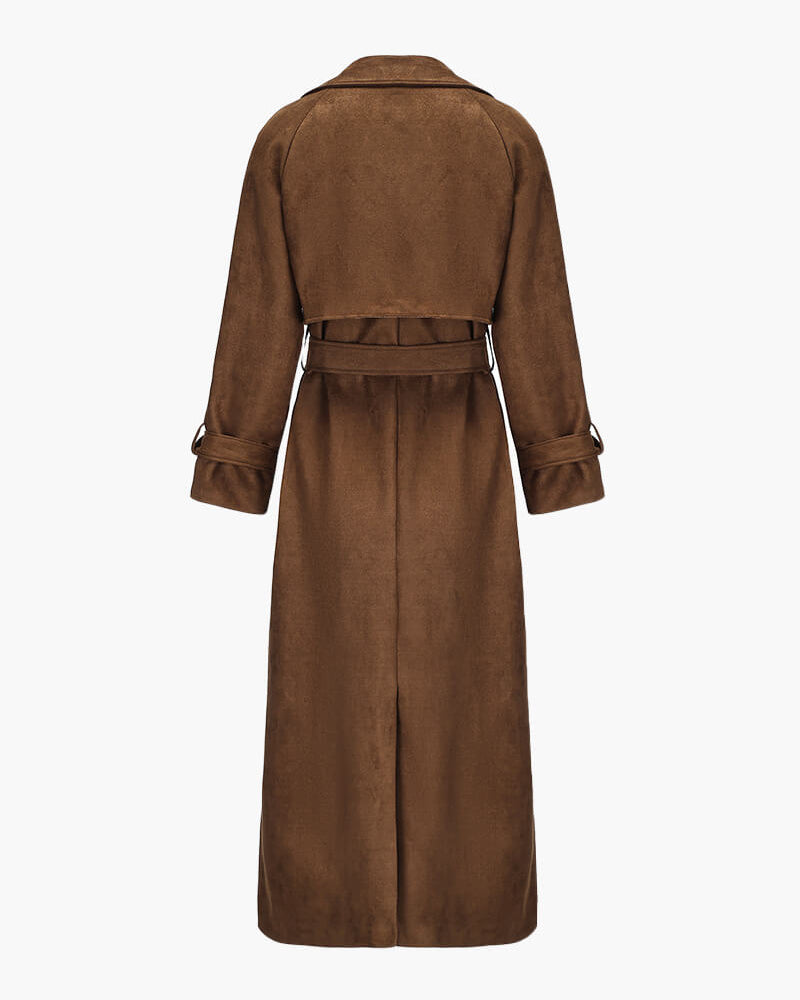 Molly faux suede Trenchcoat - SOERA Store