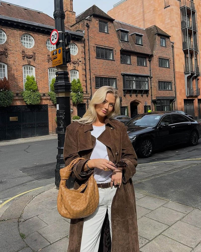 Molly faux suede Trenchcoat - SOERA Store