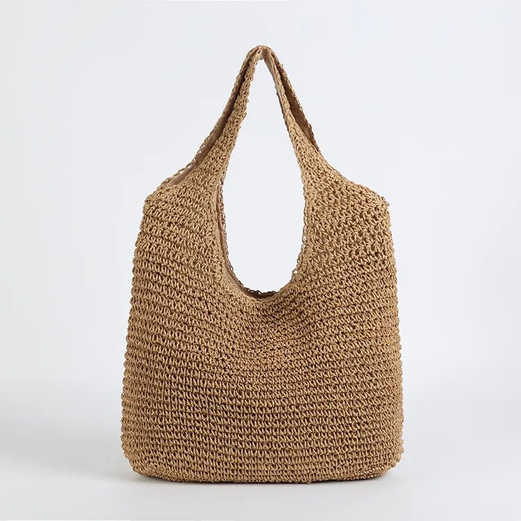 SOERA Beatrice Woven Rattan Tote Bag - Bag - Brown