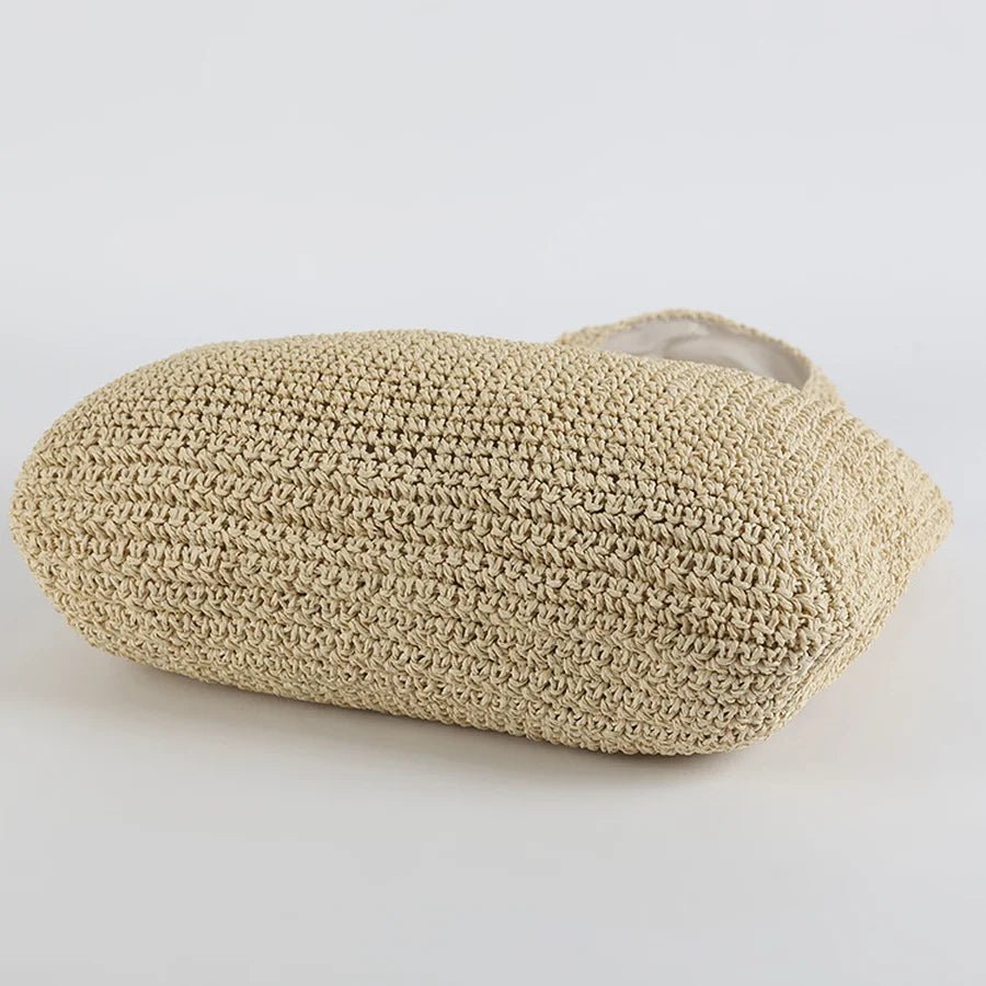 SOERA Beatrice Woven Rattan Tote Bag - Bag - Beige