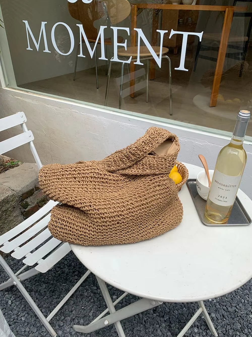 SOERA Beatrice Woven Rattan Tote Bag - Bag - Brown