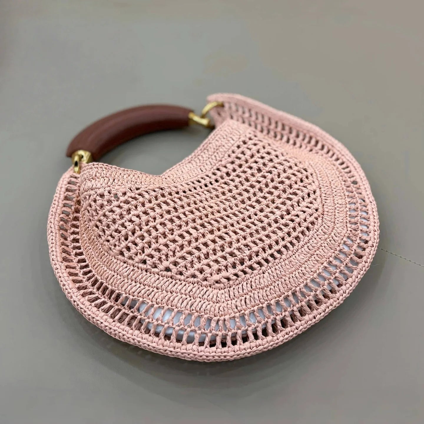 SOERA Bianca Crescent Woven Bag - Bag - Royal Blue
