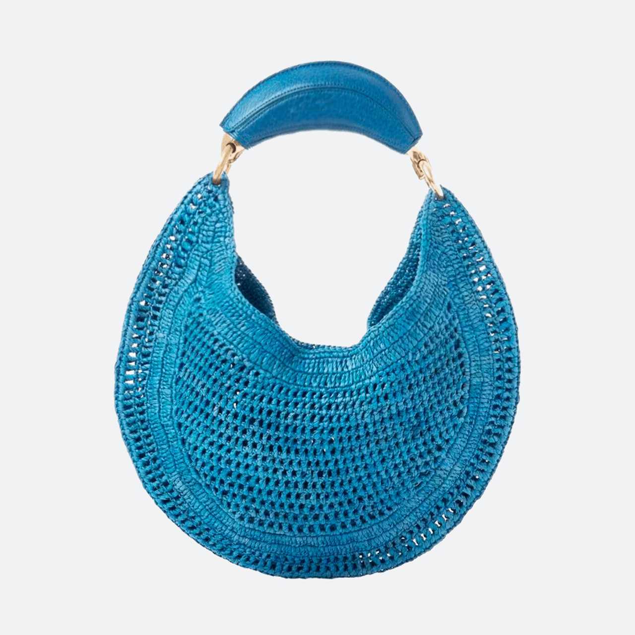 SOERA Bianca Crescent Woven Bag - Bag - SOERA-655299-ROY-OS-65315 Sky Blue
