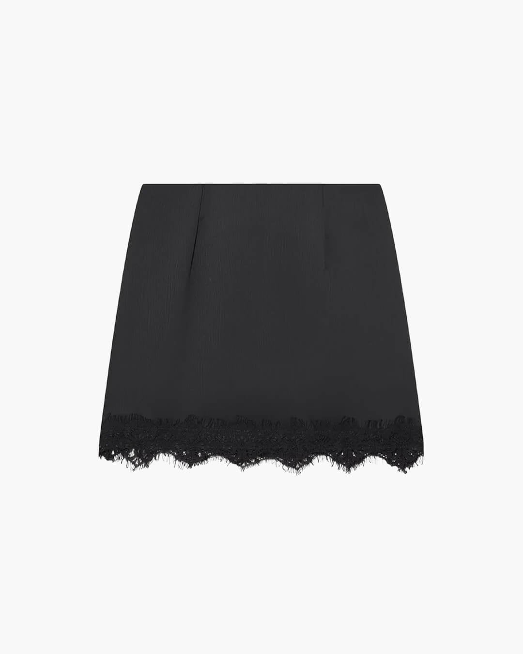 SOERA Marian High Waist Lace Mini Skirt - Bottoms - 1005010435925686-;jL1771252460106848732 Black XS