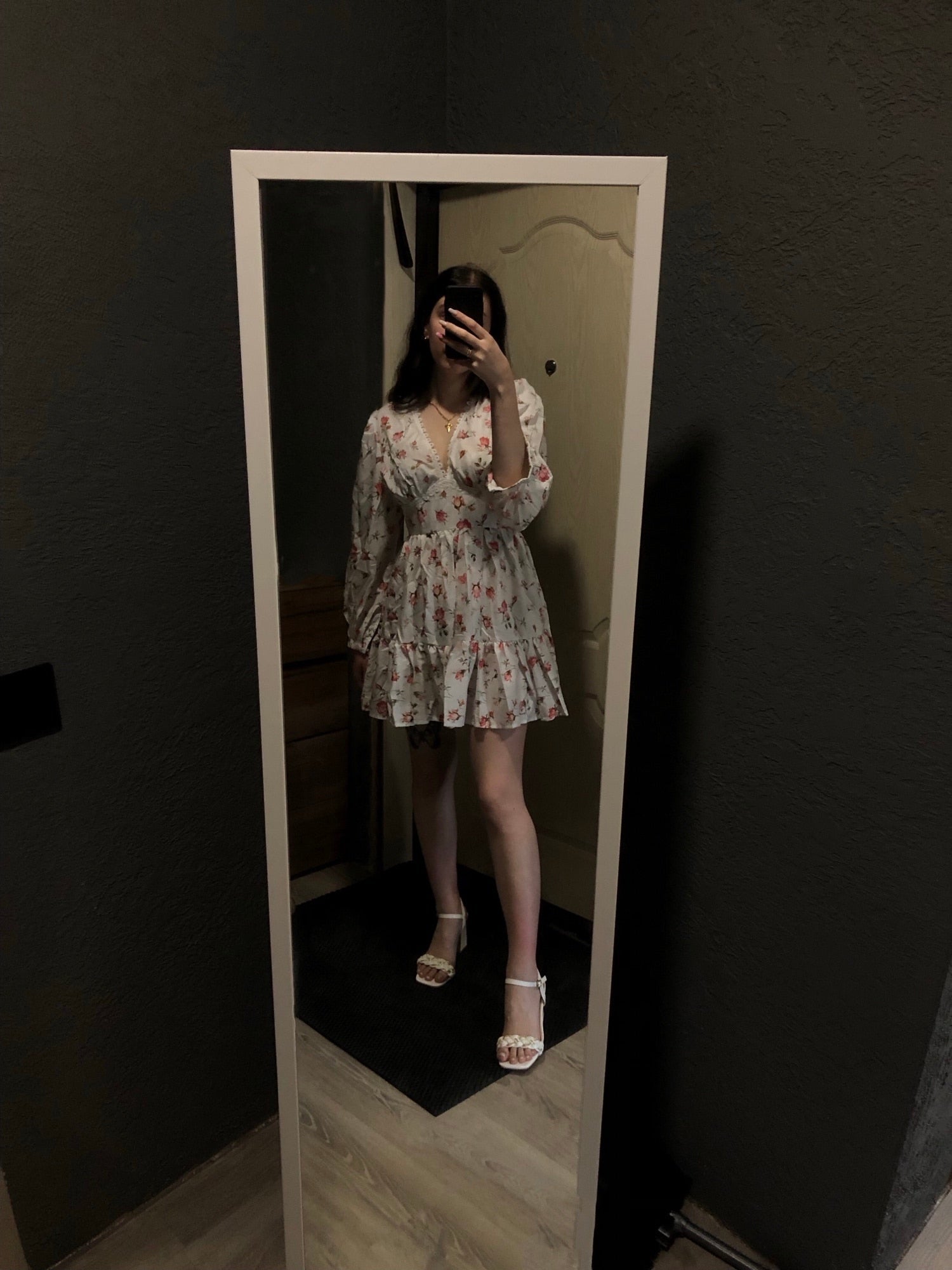 SOERA Lottie Floral Lace Mini Dress - Dress - White XS