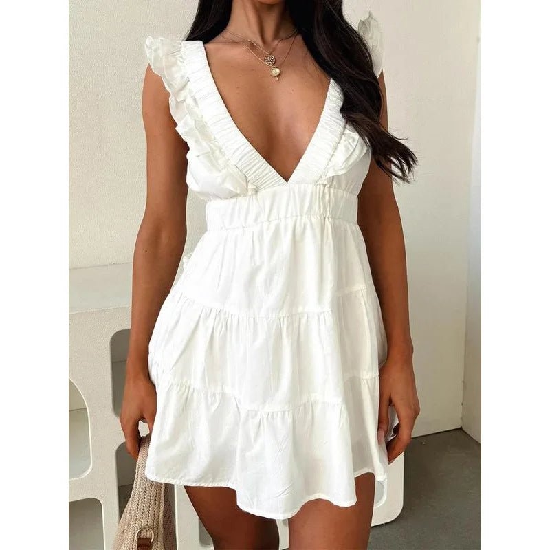 SOERA Vivienne Fleece - Lined Knit Coordinated Set - Dress - White S