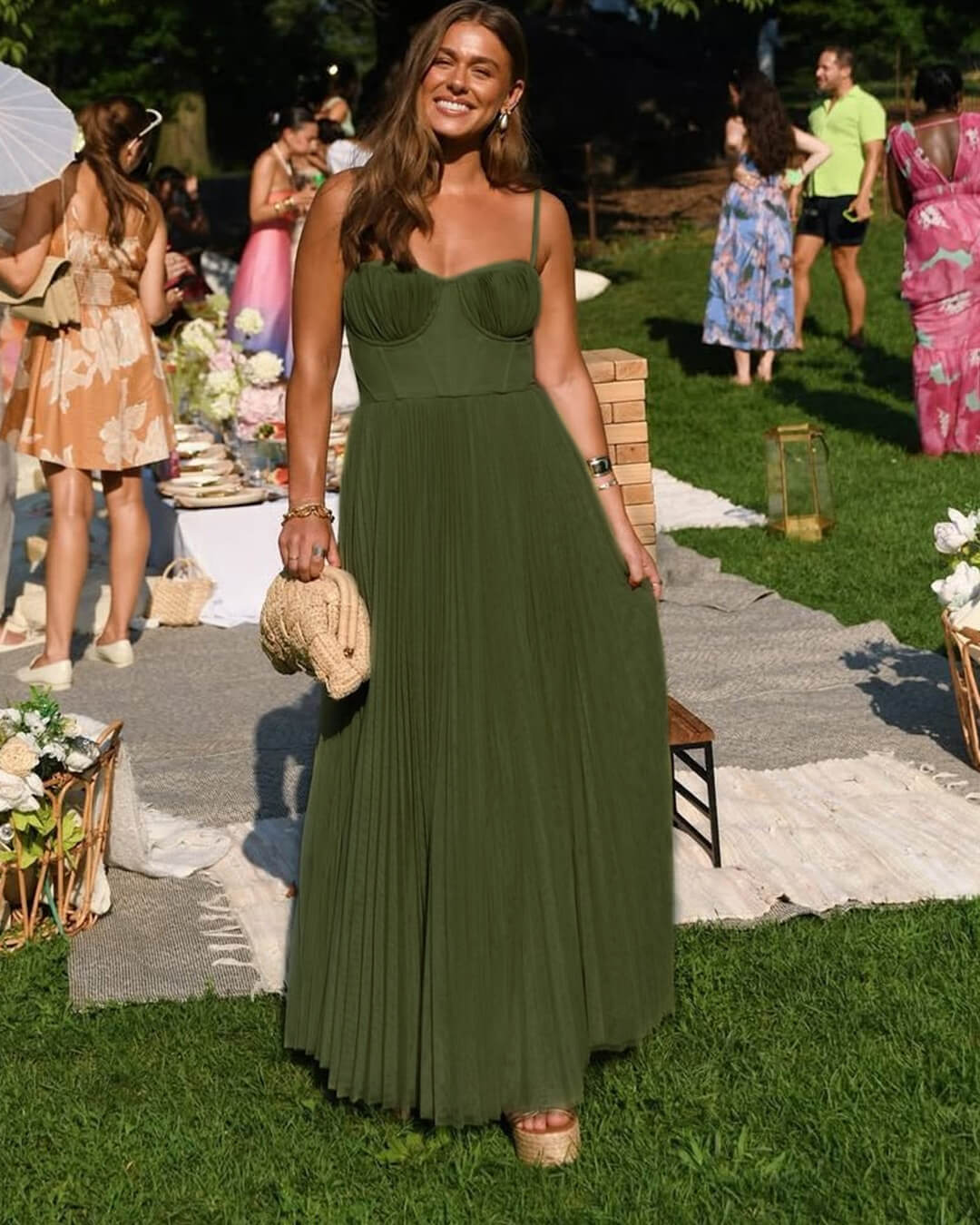 SOERA Vivienne Pleated Sleeveless Maxi Dress - Dress - L
