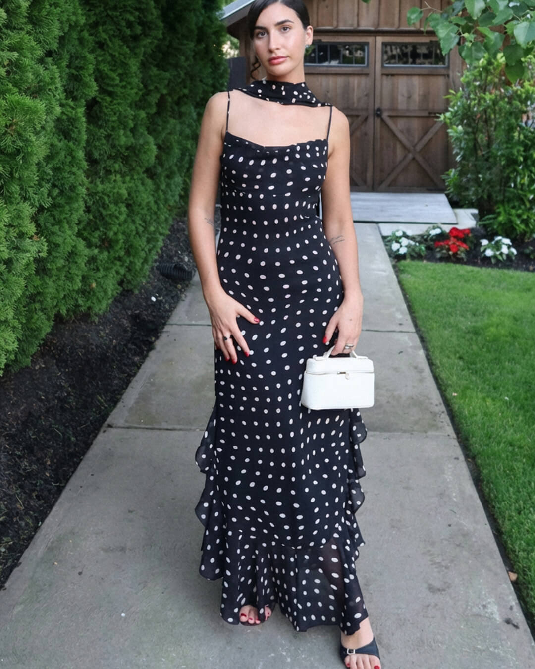 SOERA Valerie Polka Dot Maxi Dress - Dresses - xu1770383550815228265 S