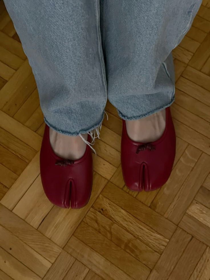 SOERA Elizabeth Split Toe Ballet Flats - Flats - 1005007476907322-;pr1770721238661364380 Brown 35