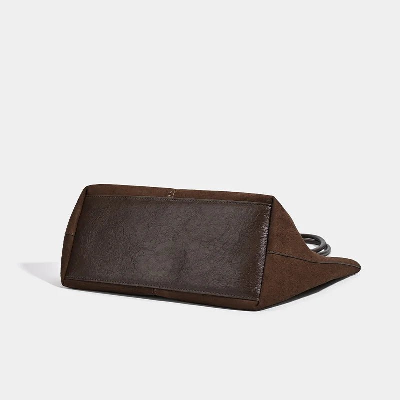 SOERA Cheska Suede Tote Bag with Pouch - Handbags - 3256809732999008-;hq1763048696871134907 Coffee