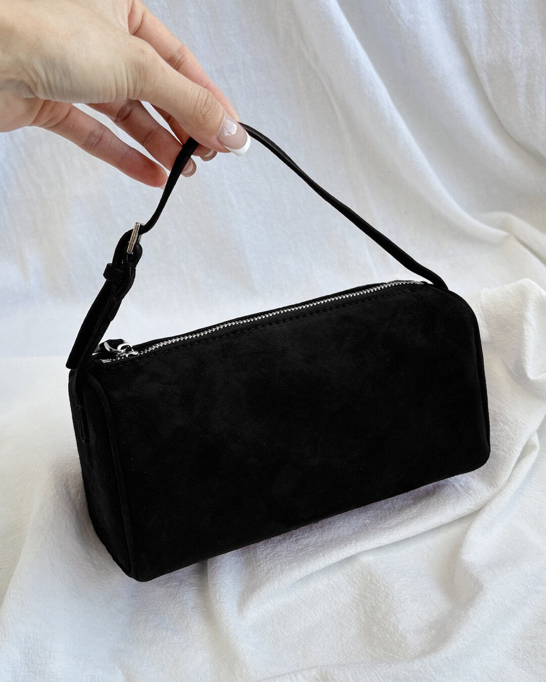 SOERA Danika Suede Mini Shoulder Bag - Handbags - Soera-Danika-Suede-Mini-Shoulder-Bag-Handbag/Black Black Regular