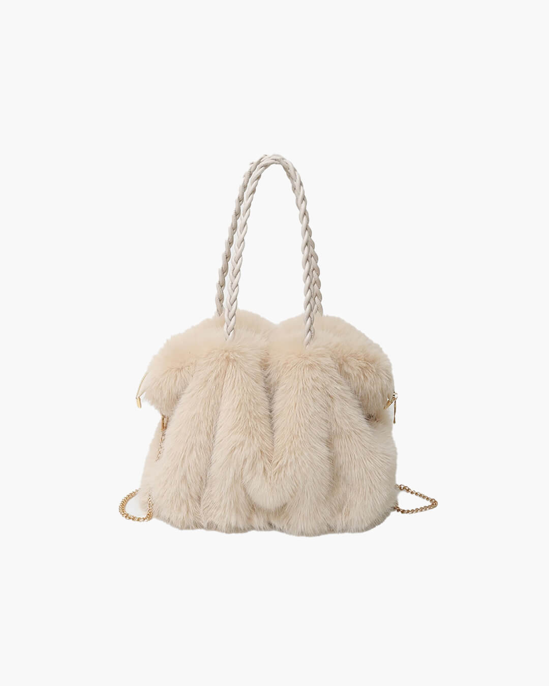 SOERA Loreen Faux Fur Tote Bag - Handbags - 3256810099084014-;ah1765284569702459725 Creme