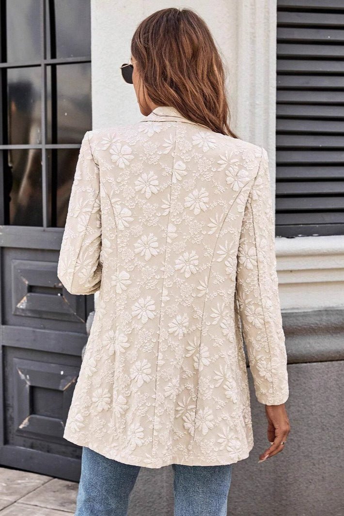 SOERA Celeste Jacquard Single Button Blazer - Jacket - L