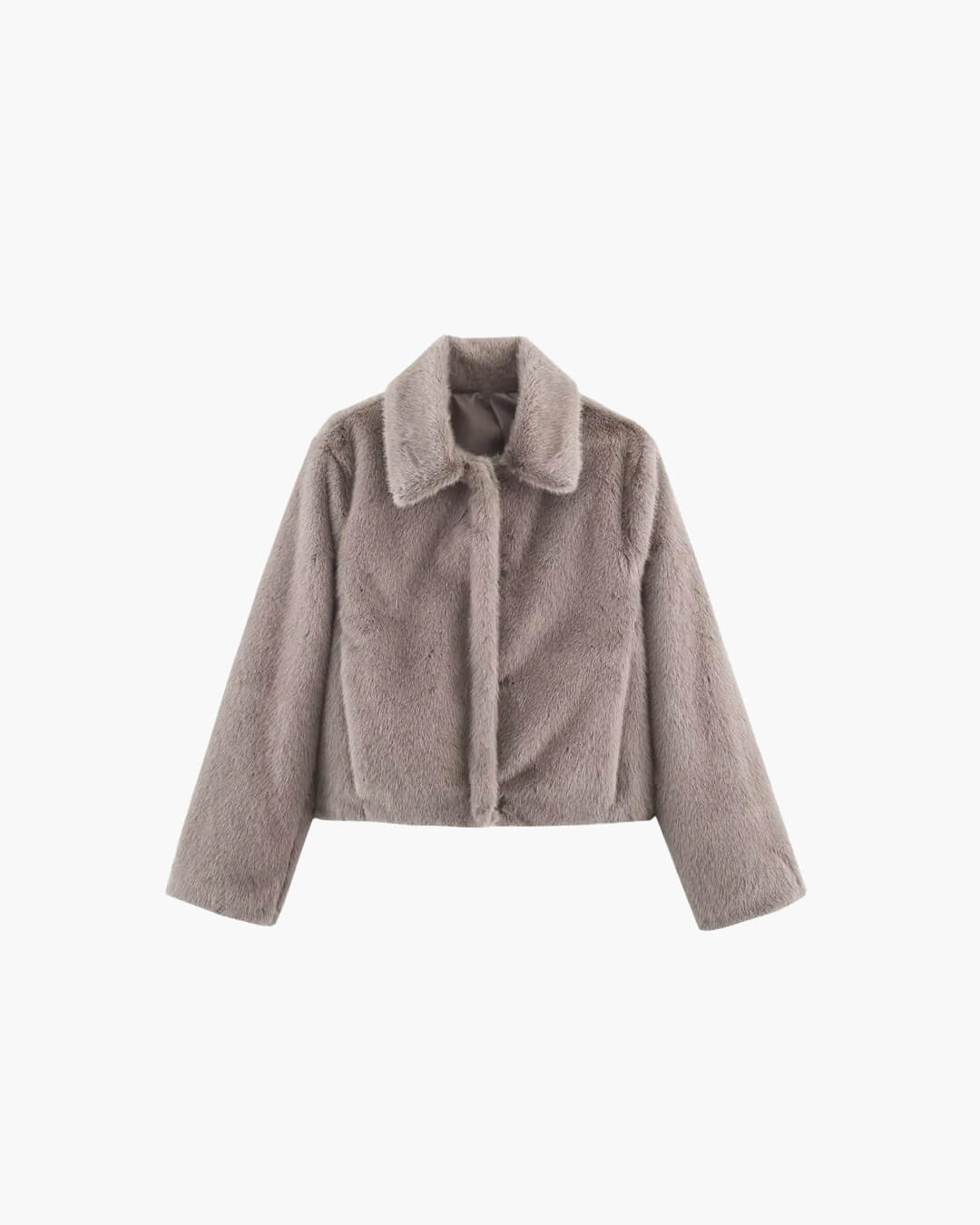 SOERA Alexandra Faux Fur Jacket - Jackets - Gray S