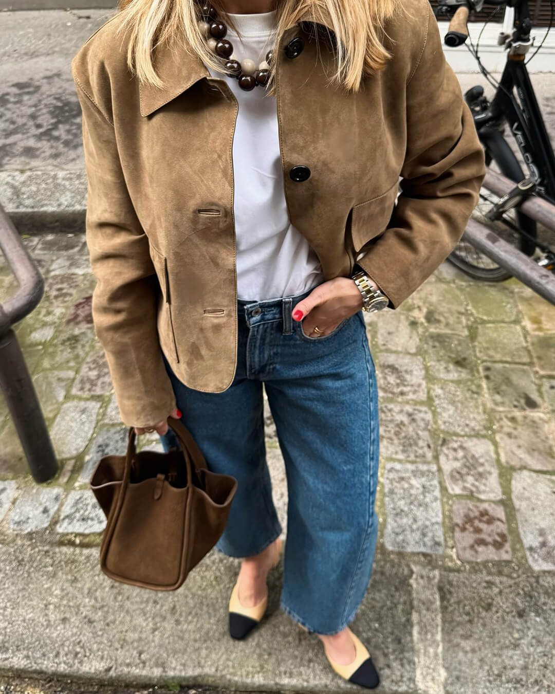 SOERA Elara Suede Jacket - jackets - 3256809599278105-;fW1757549903453841630 Beige S