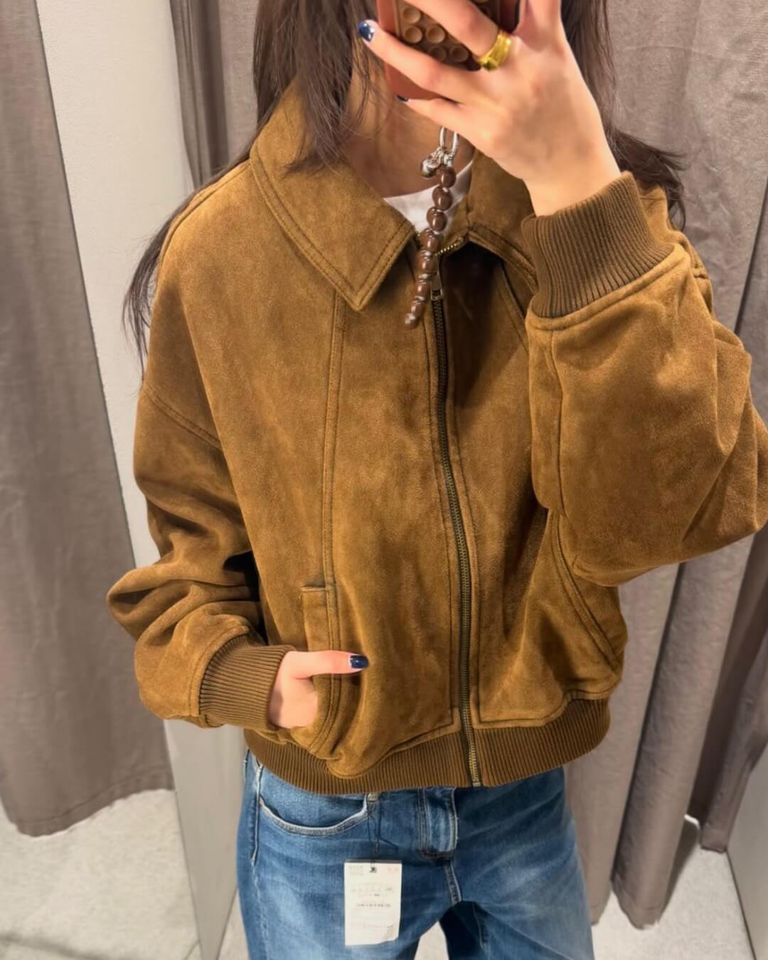 SOERA Heather faux Suede Jacket - Jackets - 1005011678966374-;GL1770793334302657688 L