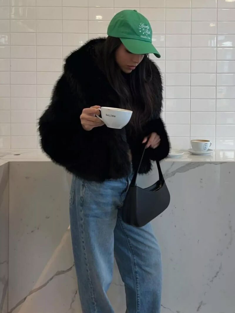 SOERA Jenna Faux Fur Coat - jackets - DWOD2-WK316010 Black S