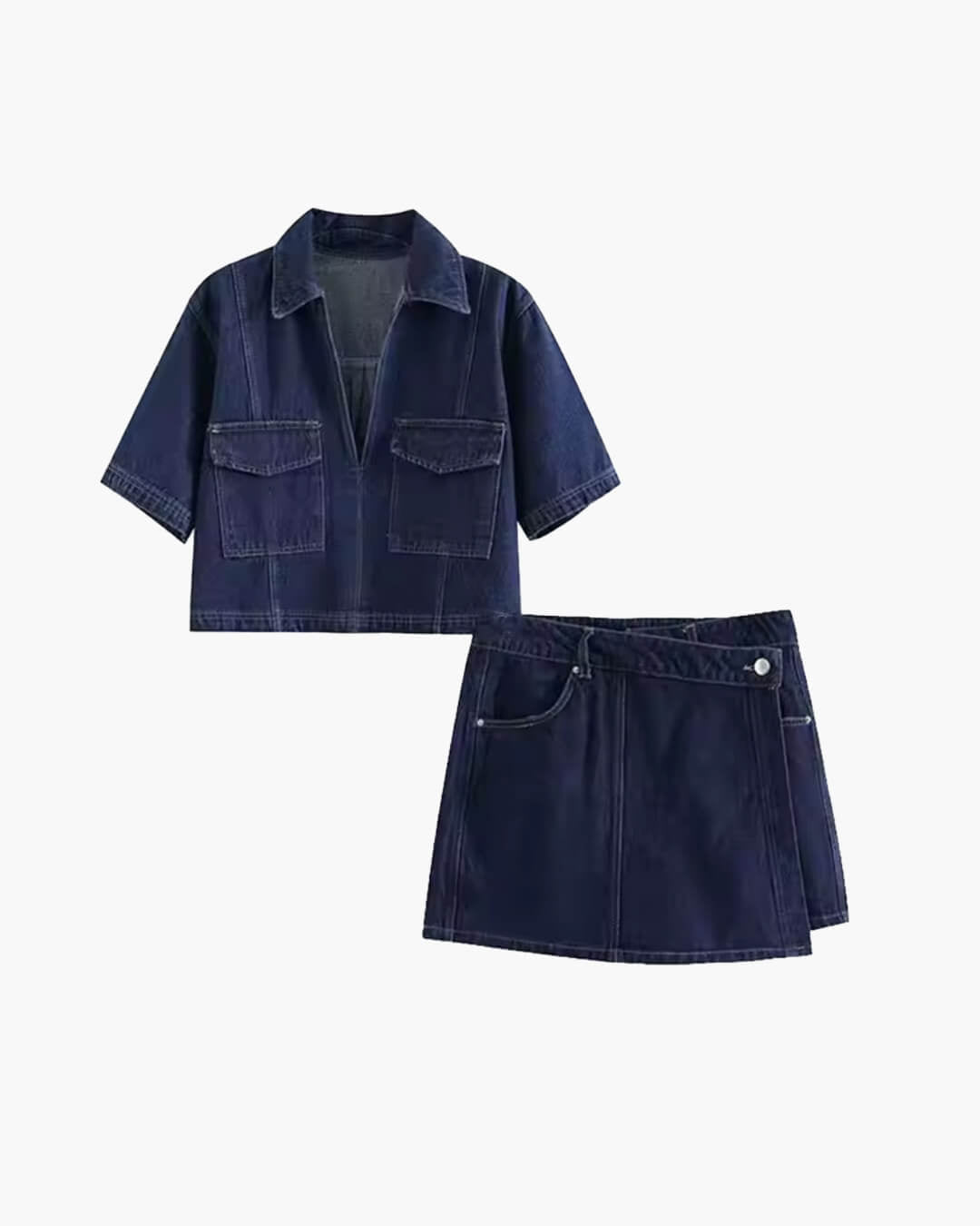 SOERA Leslie Cropped Top & Skorts Set - Set - Set L