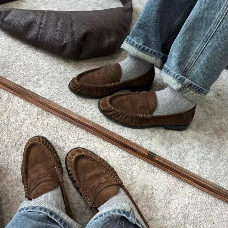 SOERA Fiona Faux Leather Slip - On Loafers - Shoes - 1005011685049685-;VE1775031591841116861 Brown 37