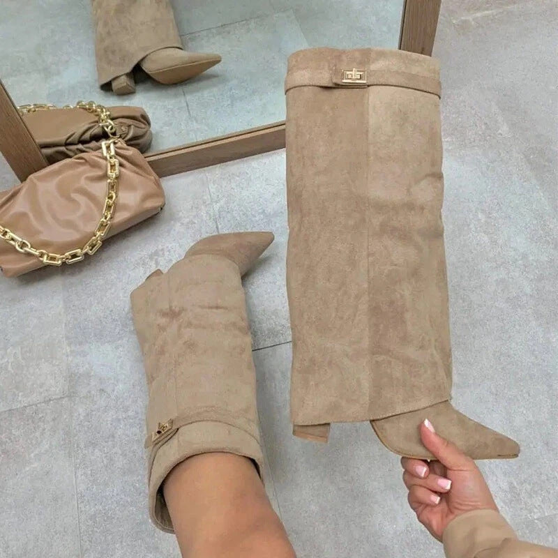 Monica Leather High Boots