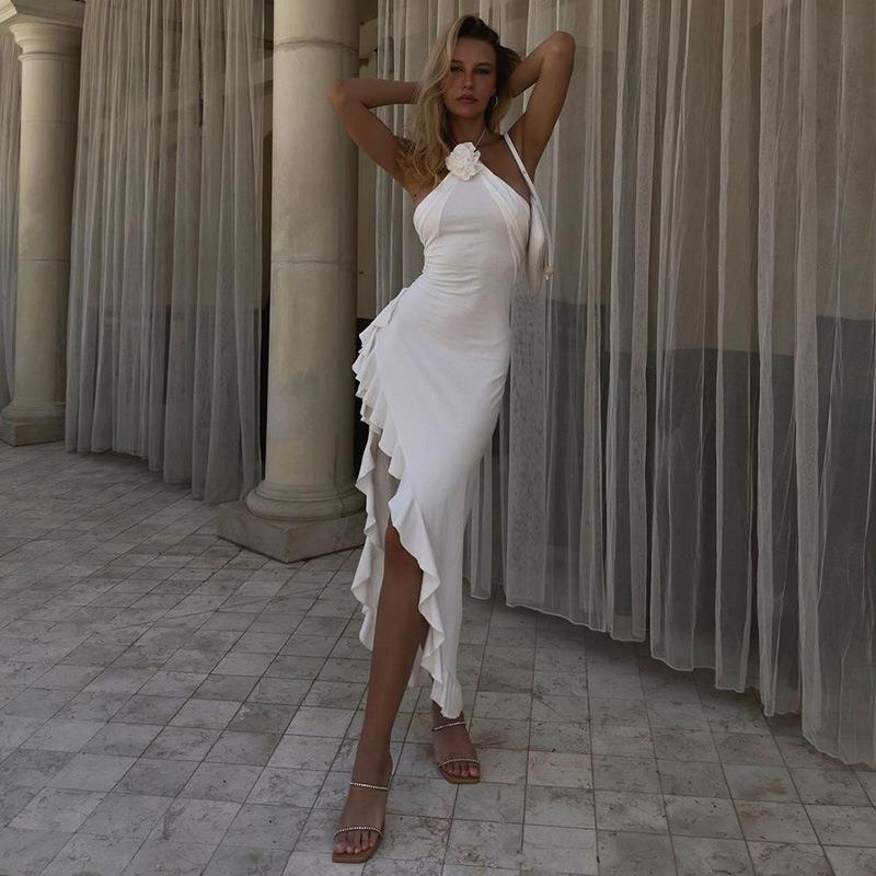 Marisel Women's Floral Slit Dress – Elegant Summer Wedding Guest Dress or Cocktail Formal Wear 4