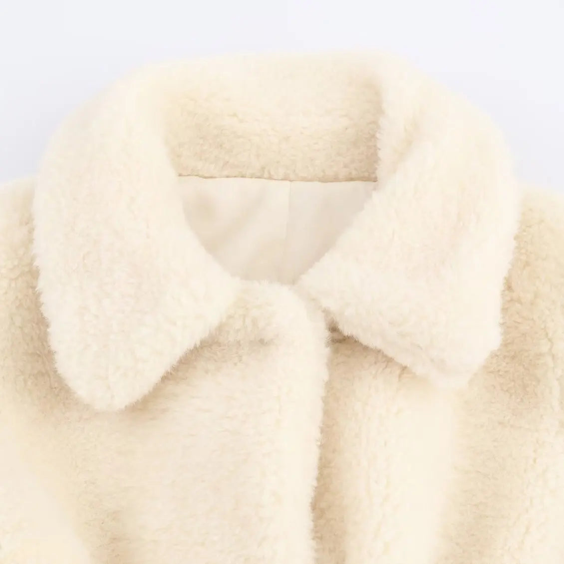 Stylish Women's Faux Fur Coat - Long Sleeve Belted Winter Coat for Women 2