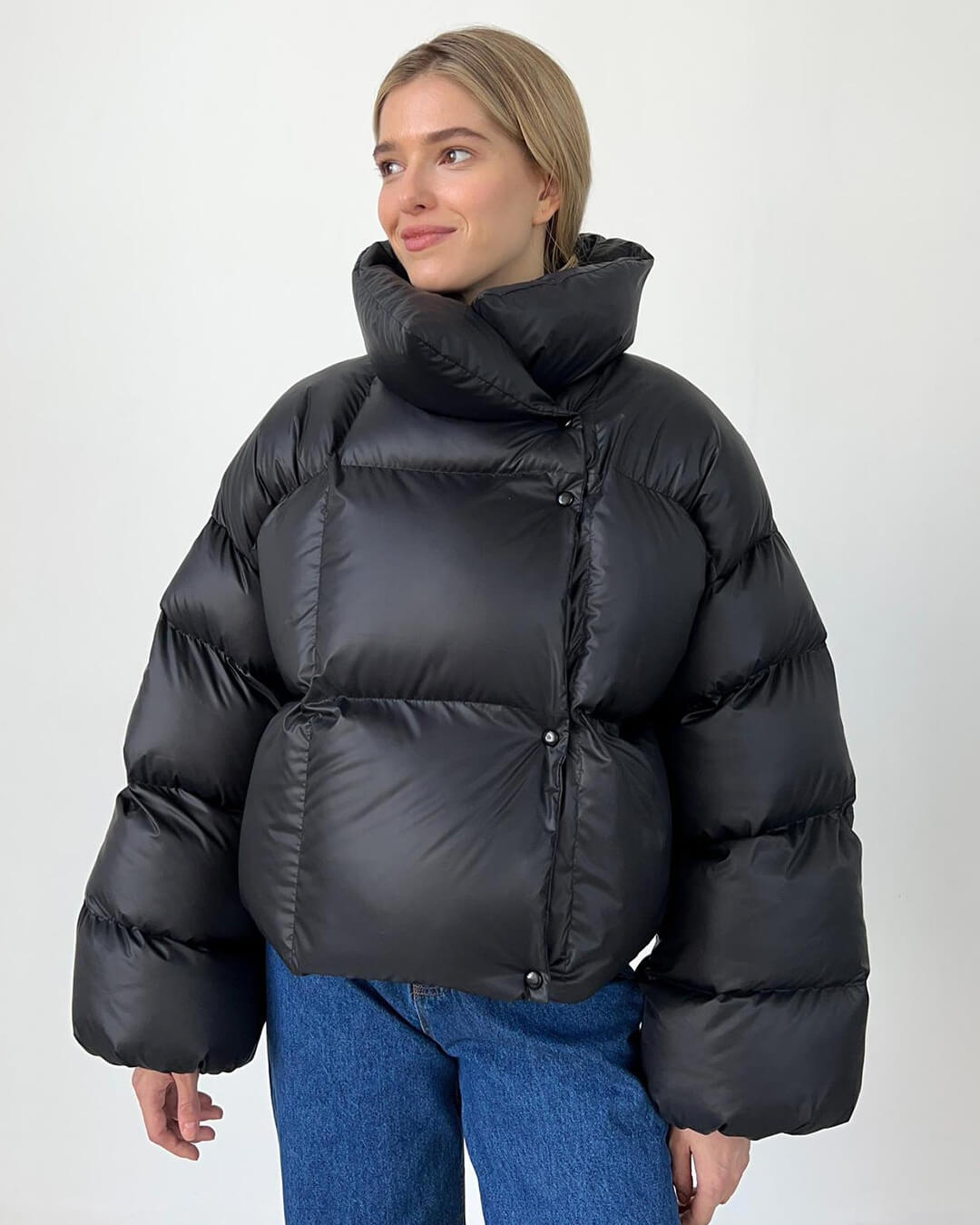 Weather-Resistant Winter Coat - Stylish Oversized Puffer Jacket with Double-Layer Insulation for Women 5