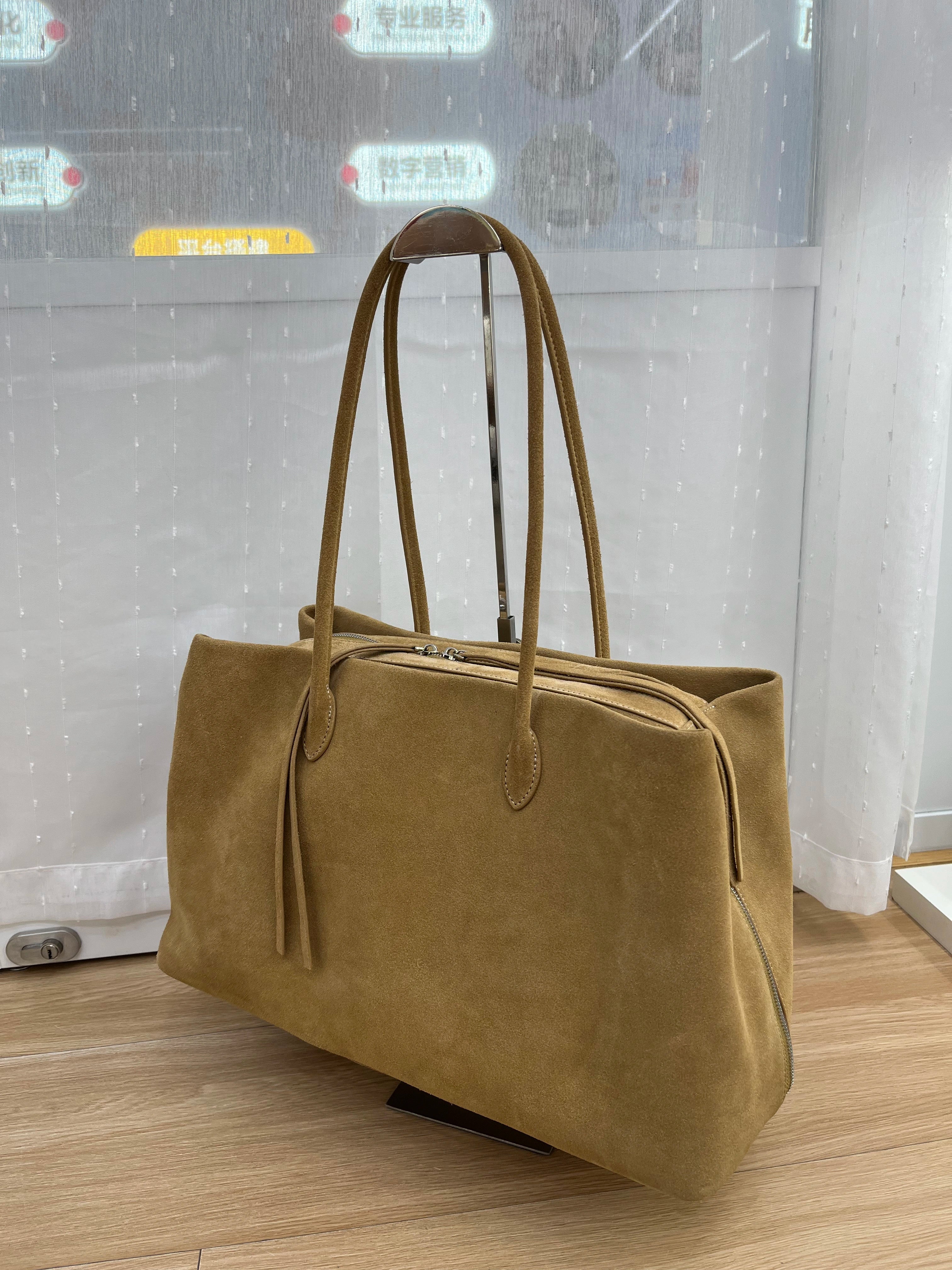 Carly Frosted Suede Tote Bag