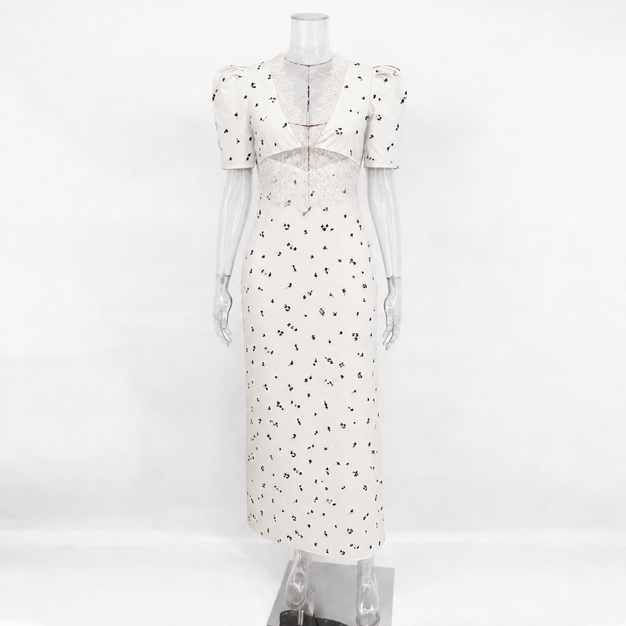 Diana Puff Sleeve Lace Dress