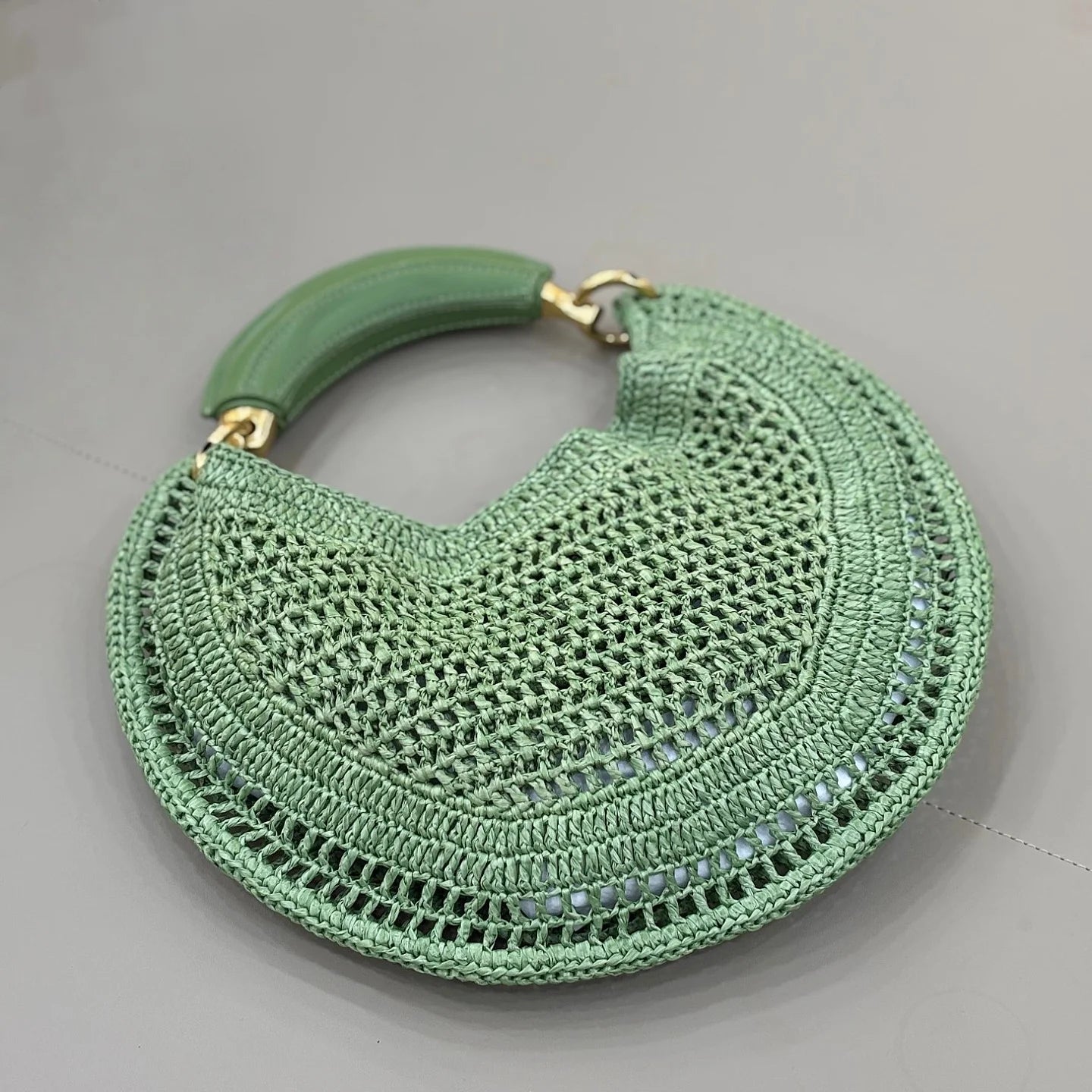 SOERA Bianca Crescent Woven Bag - Bag -  Royal Blue