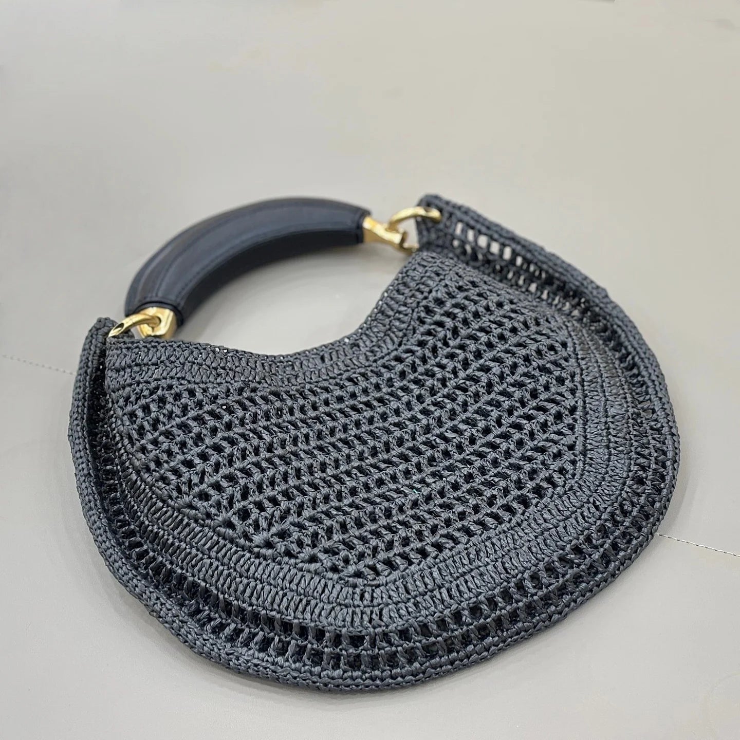 SOERA Bianca Crescent Woven Bag - Bag -  Royal Blue