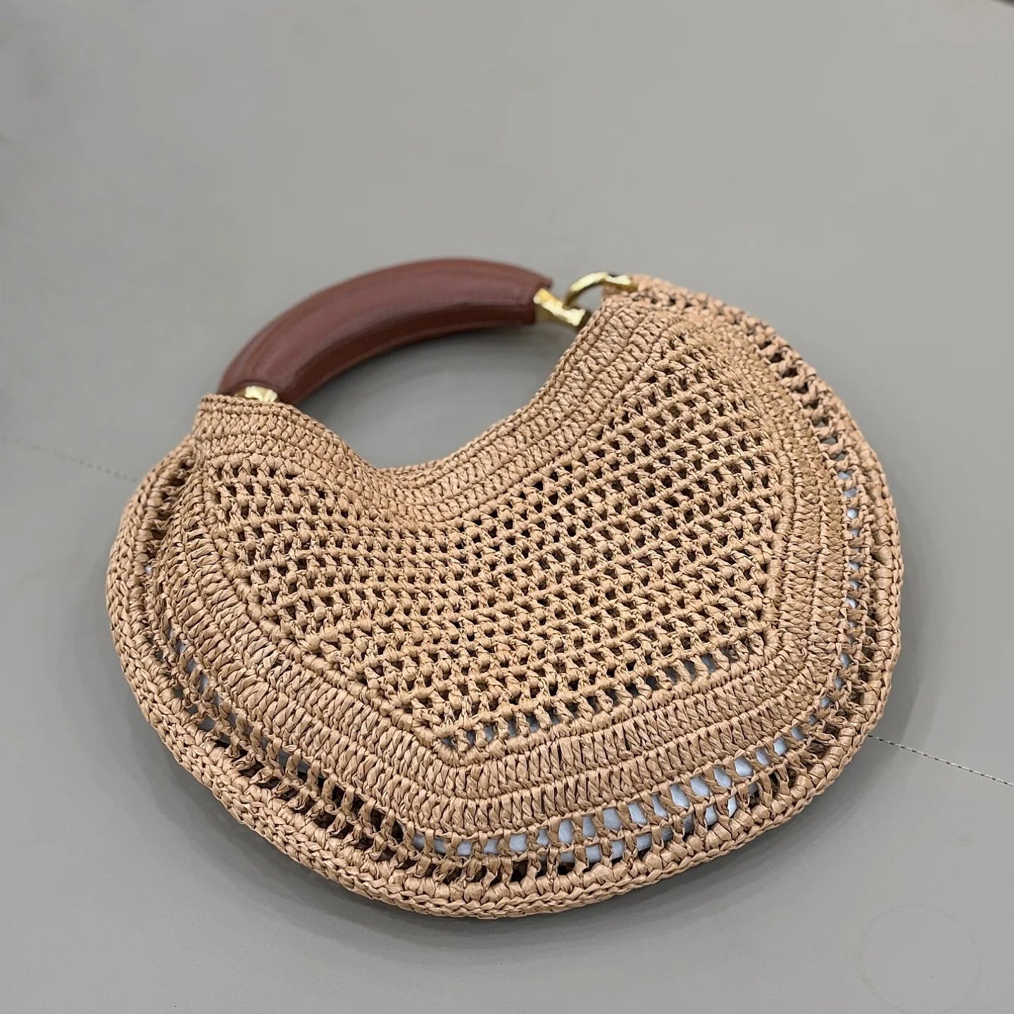 SOERA Bianca Crescent Woven Bag - Bag -  Royal Blue