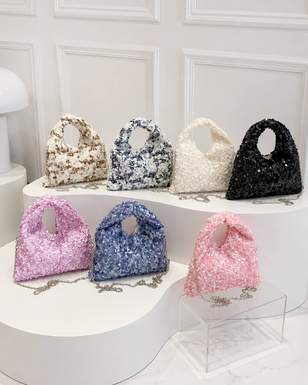 SOERA Sophia Sequin Evening Shoulder Bag - Bag -  Multicolor