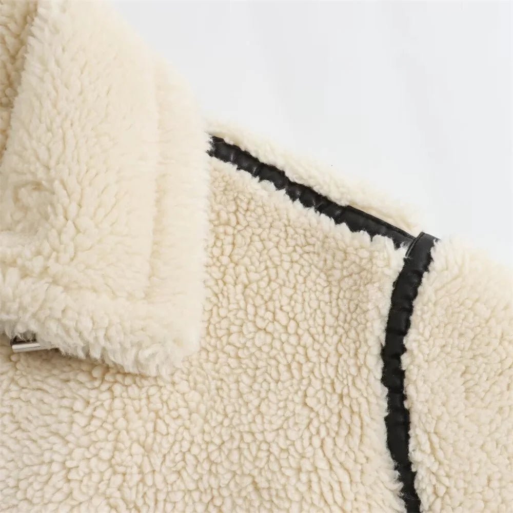 SOERA Chantal Boucle Bomber Jacket - Coats & Jackets - 1005007509011560-;Py1764102180596021294 Creme L