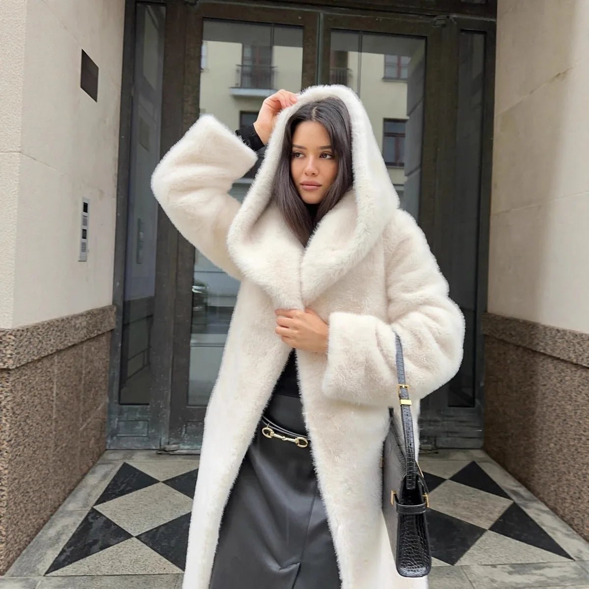 SOERA Chloe Hooded Long Coat - Coats & Jackets - 3256810008078456-;Oz1766554851680177907 White S