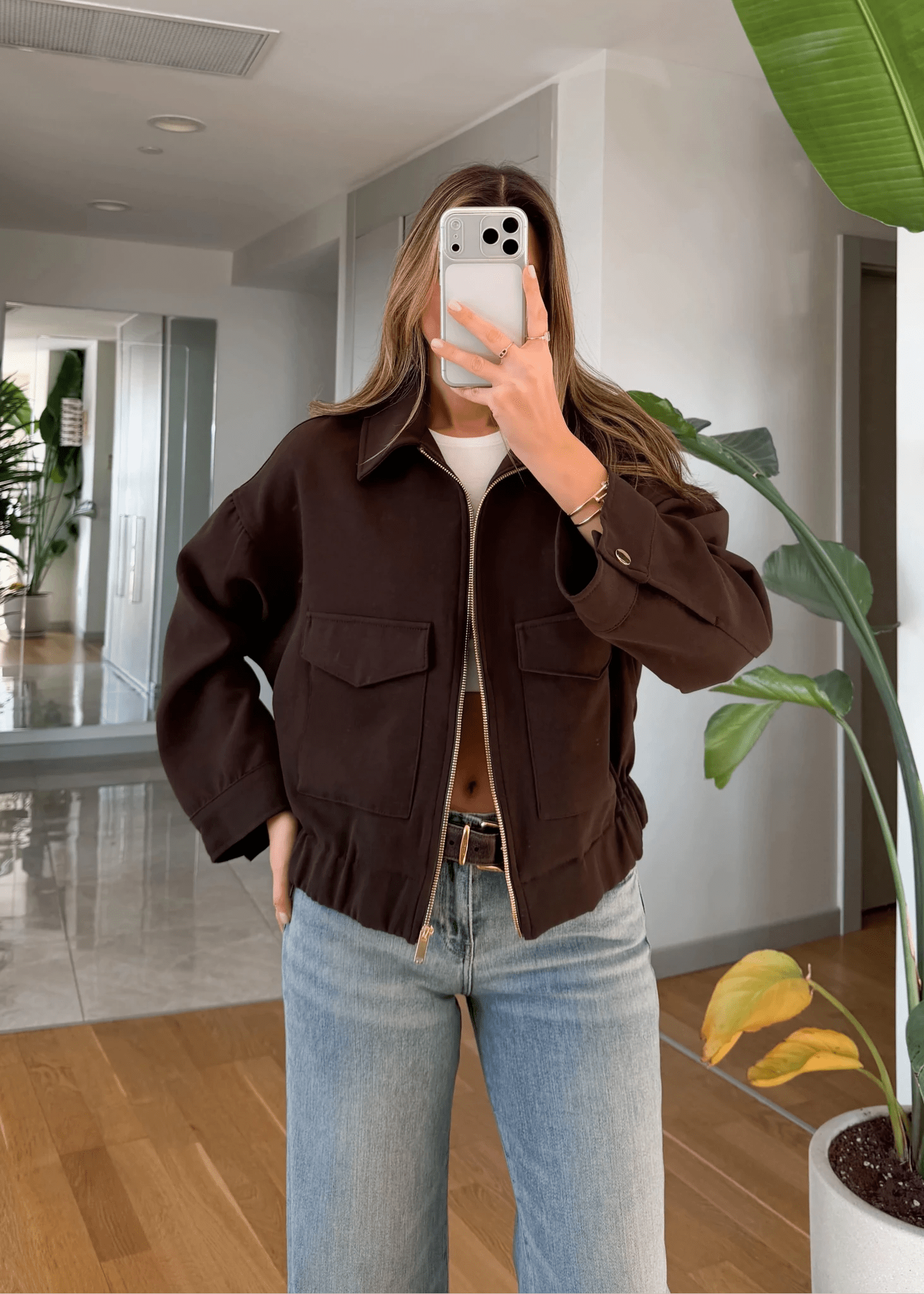 SOERA Zoey Zip Up Pocket Jacket - Coats & Jackets - 1005010155299500-;xI1774621553279085632 Beige XS