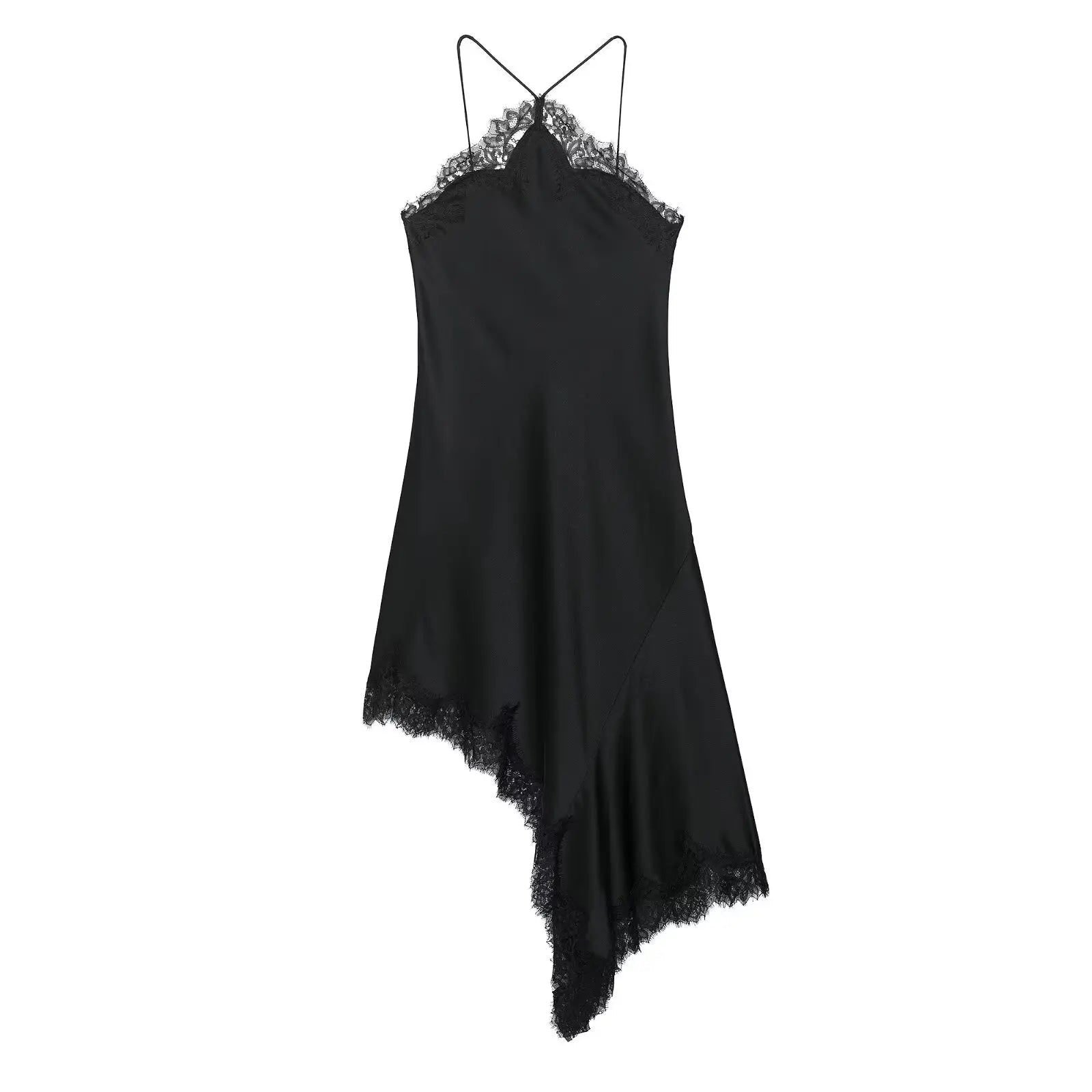 SOERA Celeste Off - Shoulder Lace Midi Dress - Dress -  Black XS