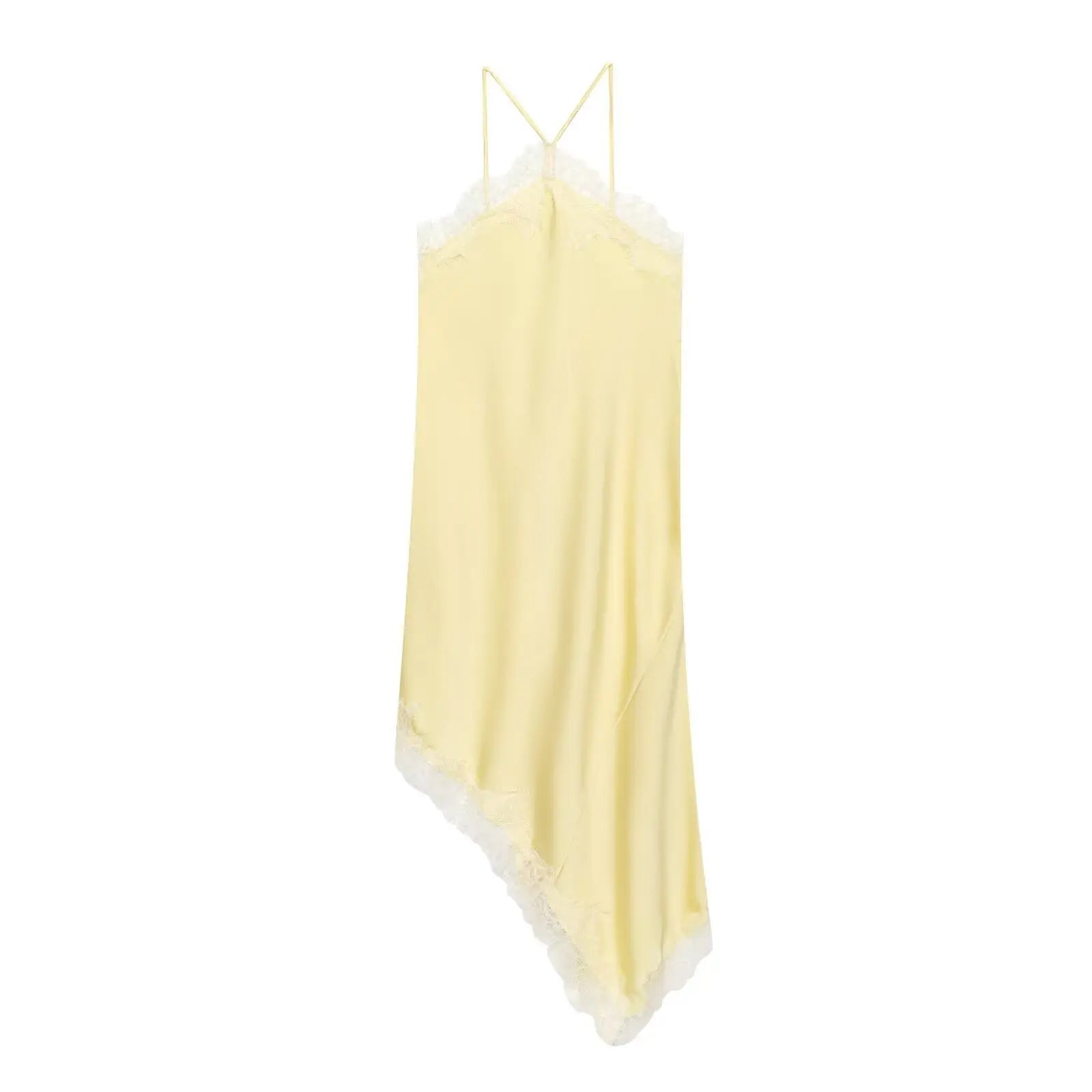 SOERA Celeste Off - Shoulder Lace Midi Dress - Dress -  Yellow S