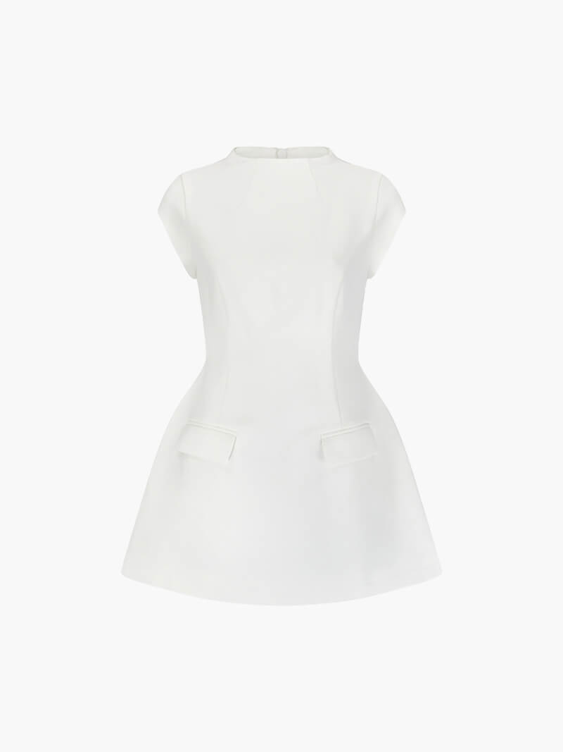 SOERA Ella mini dress - Dresses - DWOD5-QX502001 white XS