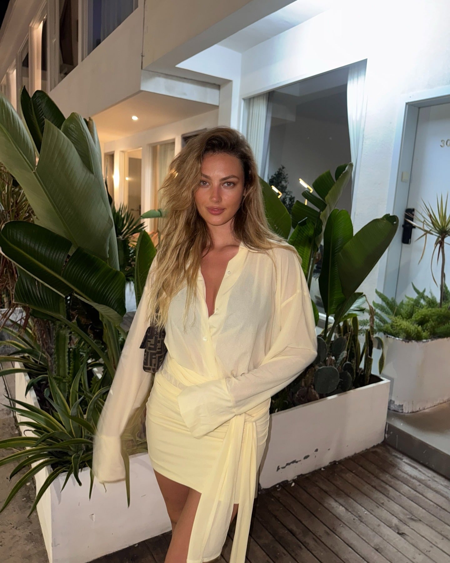 SOERA Heidi Long Sleeve Shirt Dress - Dresses - Im1771188465068016808 Yellow L