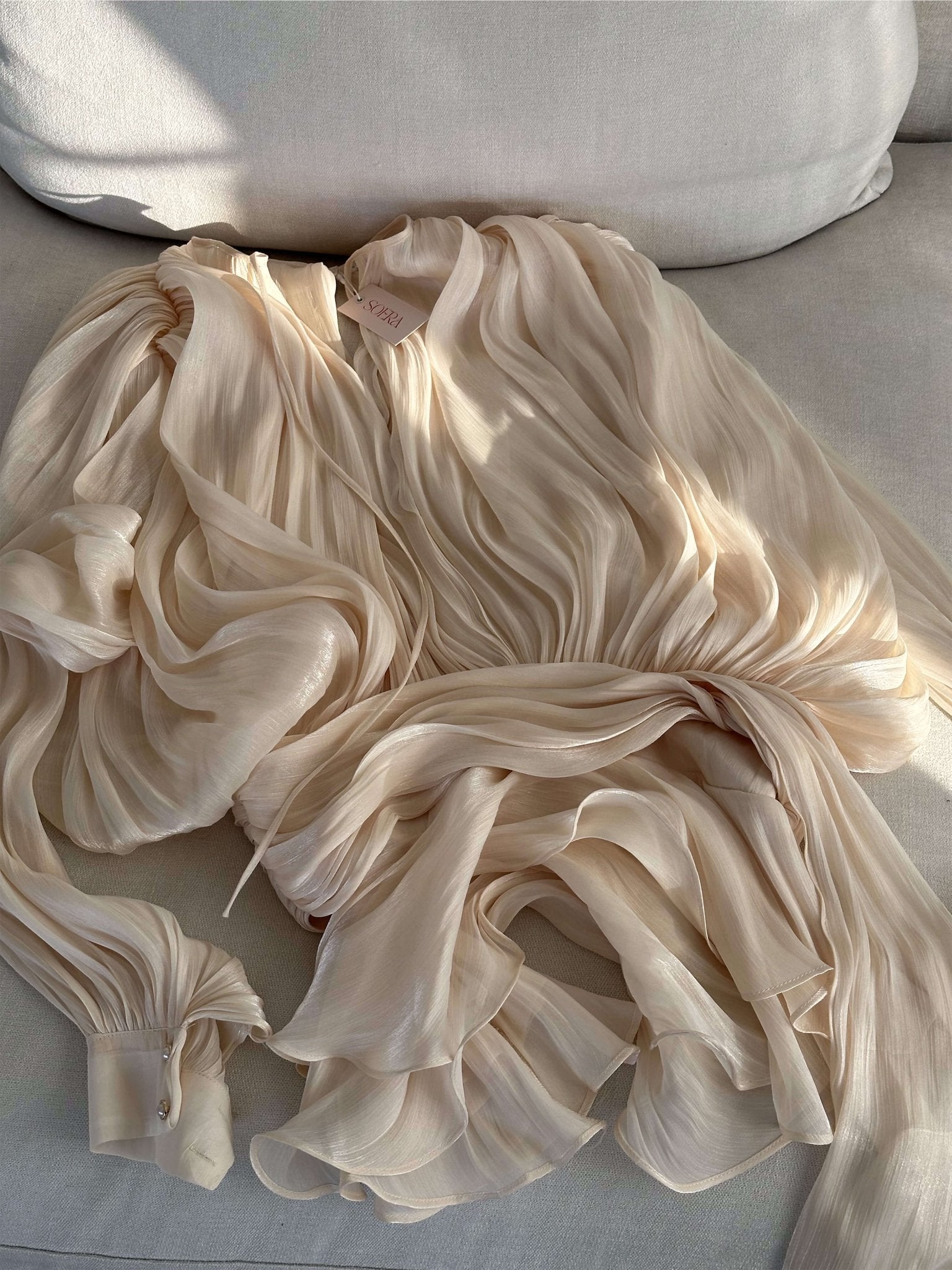 SOERA Rosella Mini Dress - Dresses - Soera-Rosella-Dress-Apricot/S Apricot S