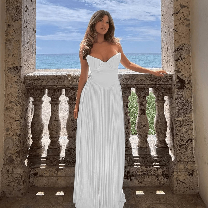 SOERA Selena Strapless Maxi Dress - Dresses -  White XS