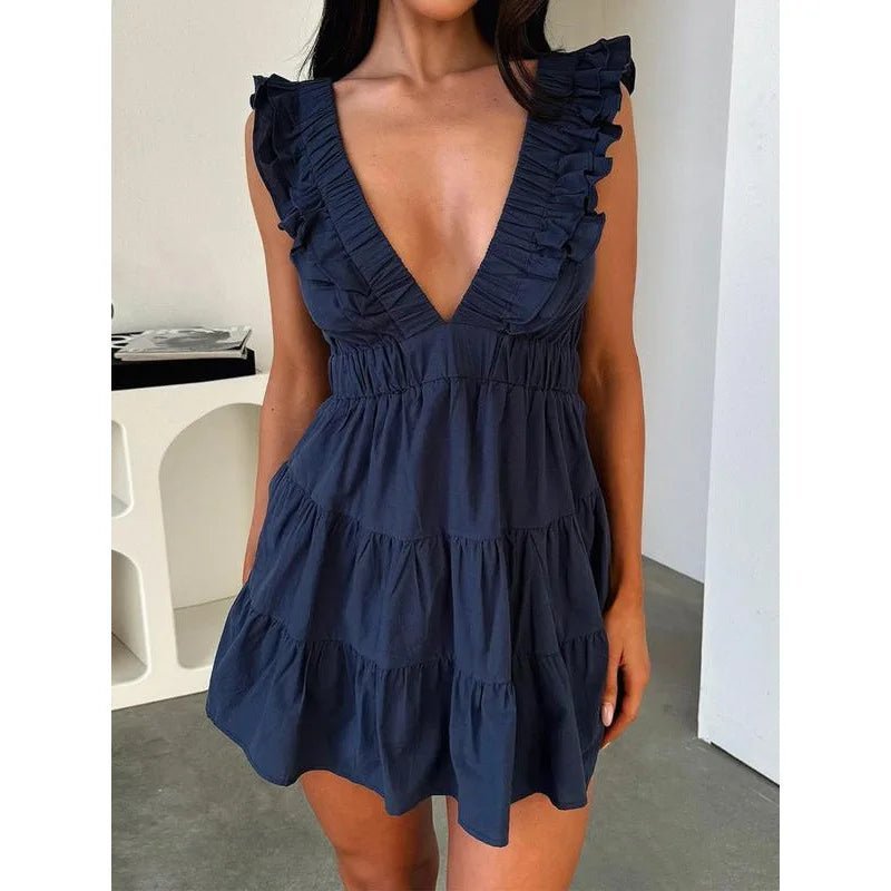 SOERA Vivienne Fleece-Lined Knit Coordinated Set - Dresses -  Navy S