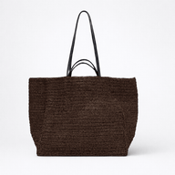 Bianca Handwoven Straw Beach Tote Bag