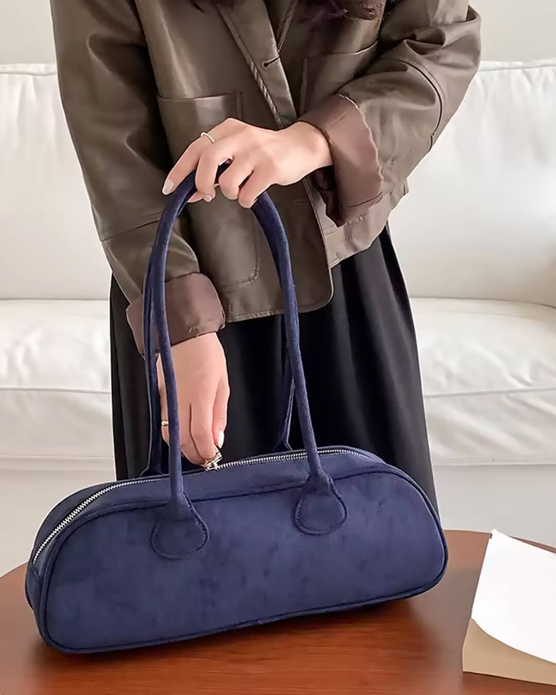 SOERA Aveline Vegan Suede Bag - Handbags - 3256807406638791-;FT1757549904958440094 Beige Regular