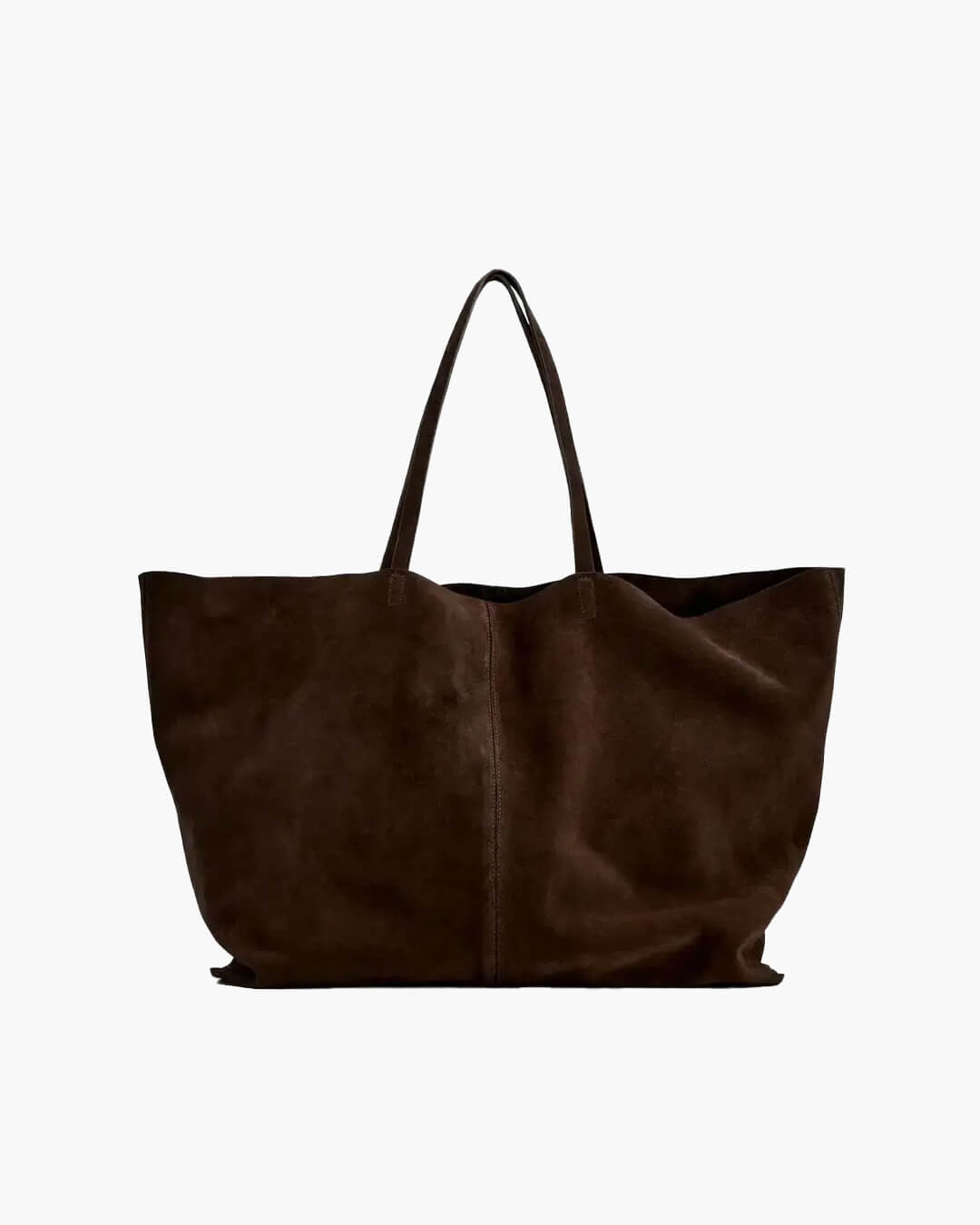 SOERA Cynthia Large Suede Tote Bag - Handbags - 3256809788164235-;Ly1763048698109356055 Dark Brown