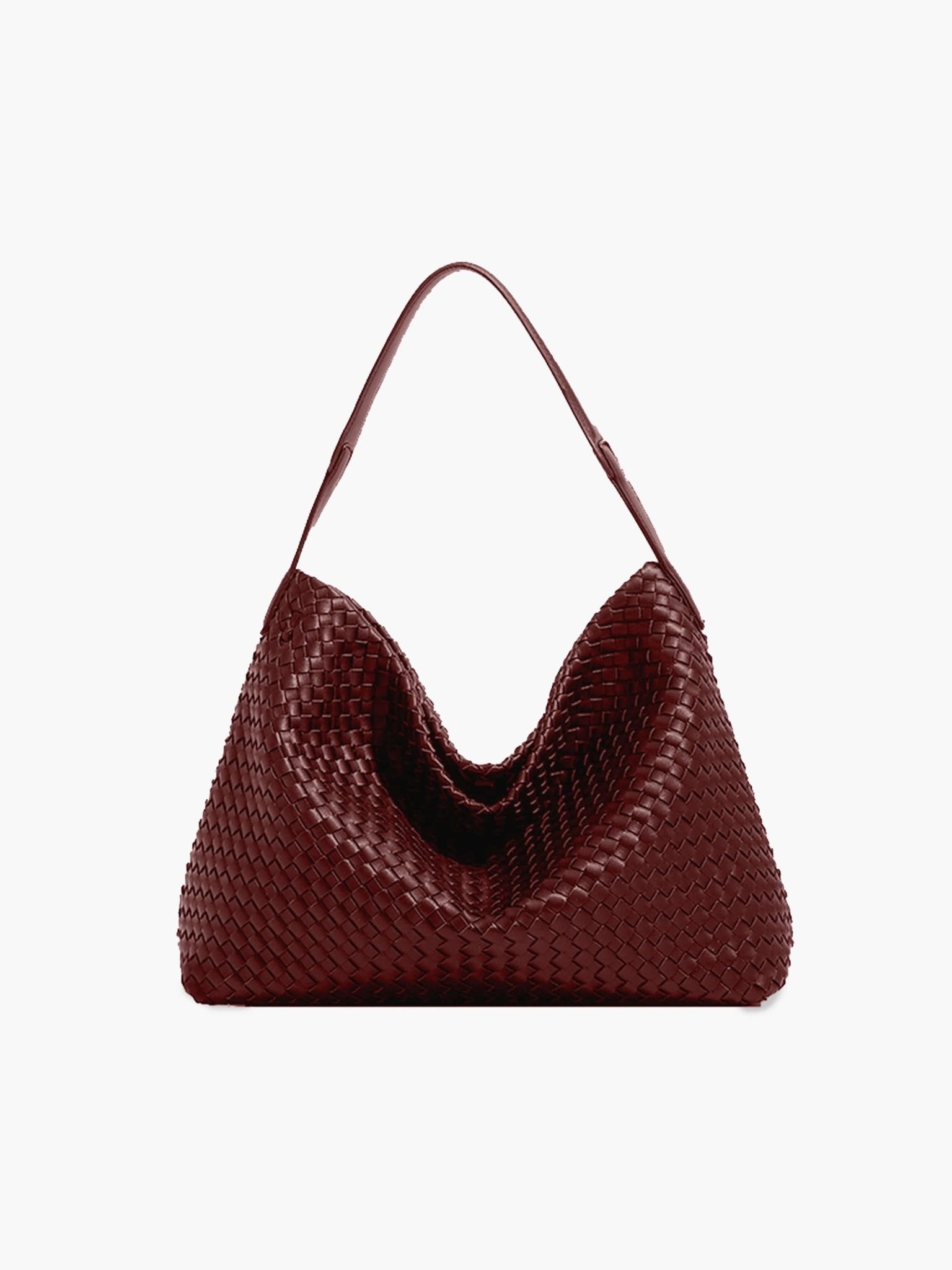 SOERA Margaret Woven Tote Bag - Handbags - Soera-Margaret-Woven-Tote-Bag-Handbag/Burgundy Burgundy Regular