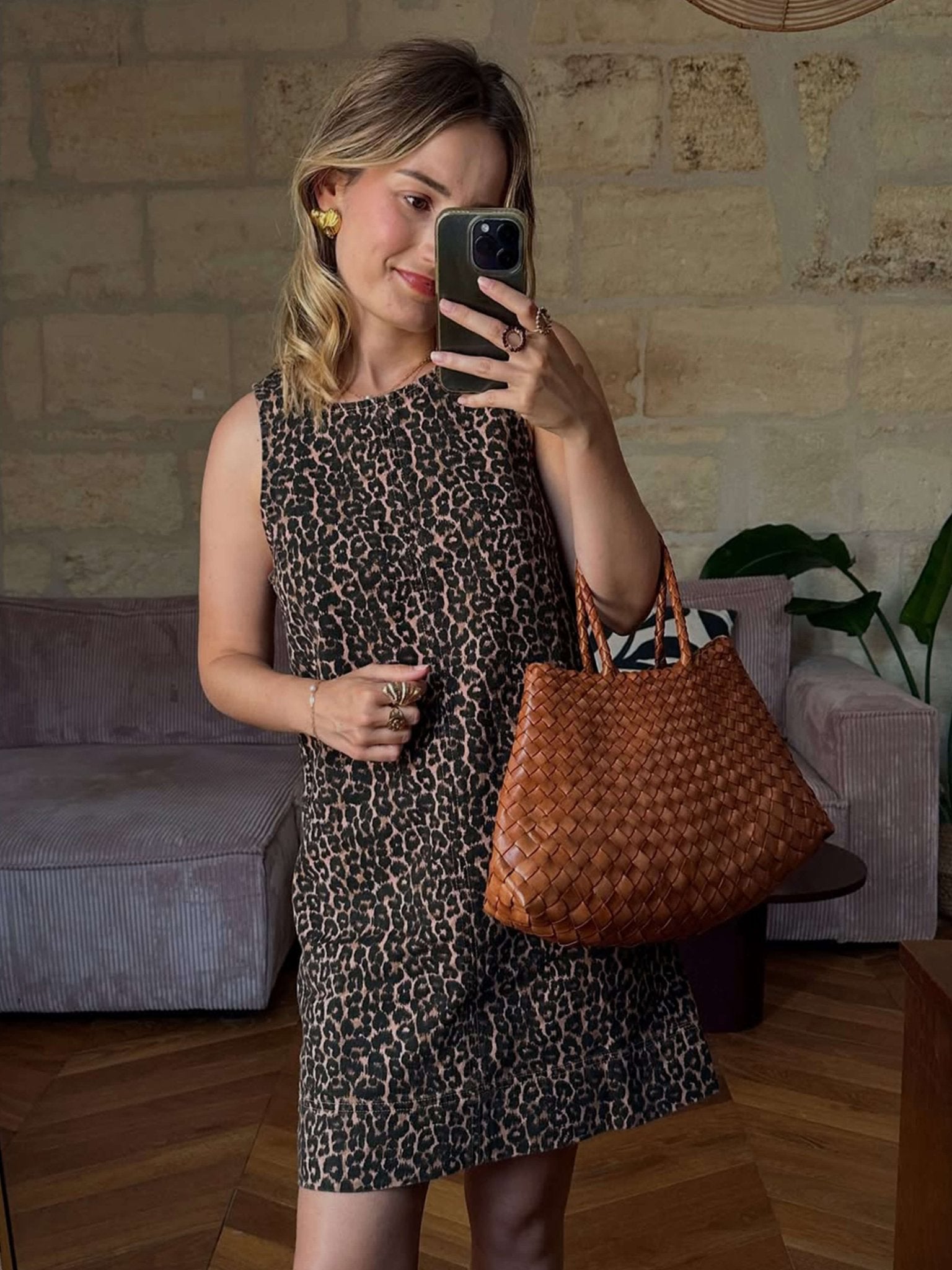 SOERA Marissa Vegan Leather Woven Bag Medium - Handbags - Soera-Marissa-Vegan-Leather-Woven-Bag-Medium-Handbag/Brown Brown Regular