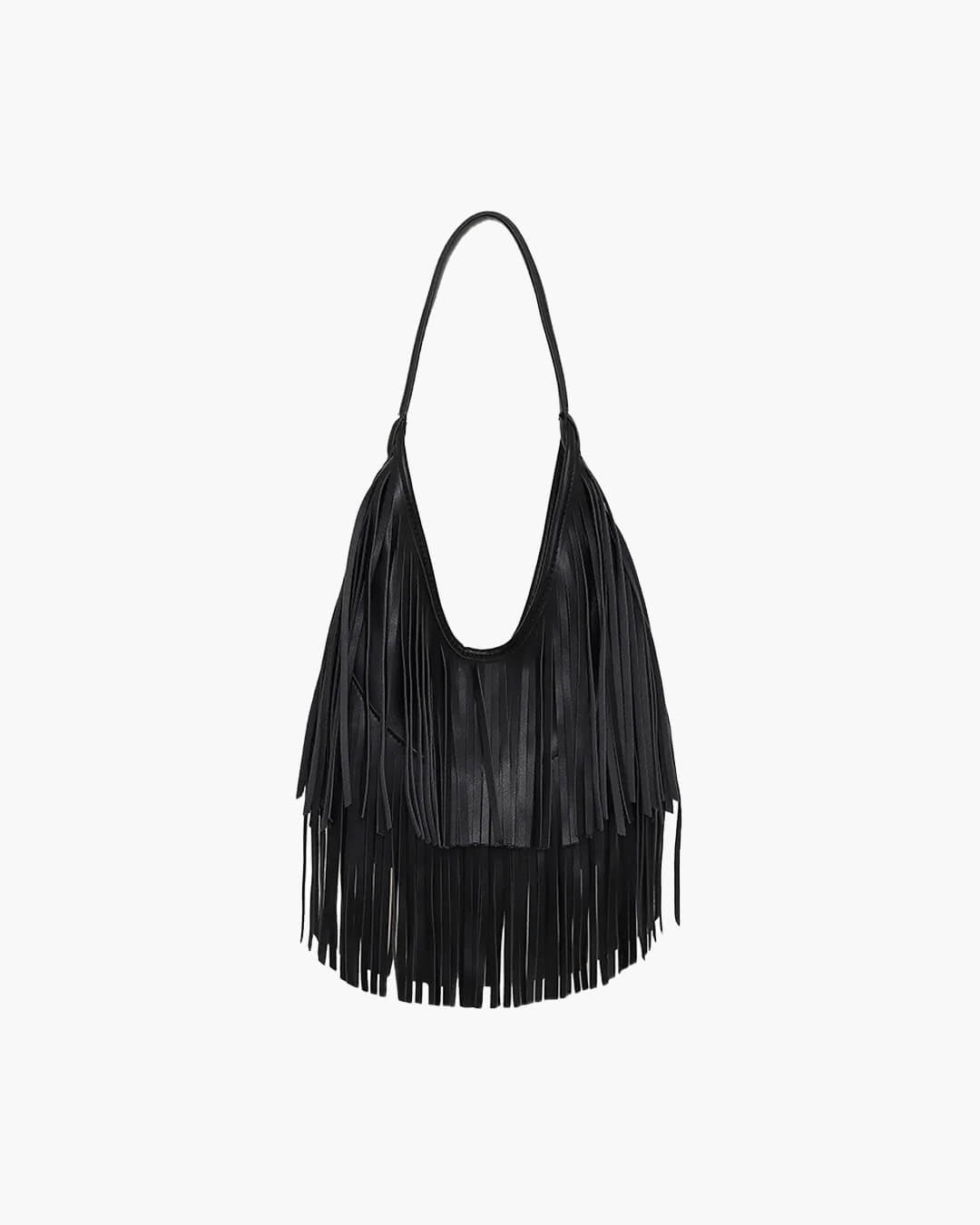 SOERA Tatiana Tasseled Hobo Bag - Handbags - 1005008821422717-;rr1761640572580628648 Black